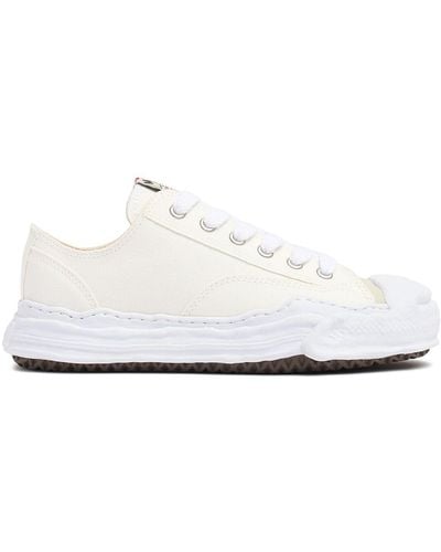 Maison Mihara Yasuhiro Original Sole Toe Cap Sneakers - White