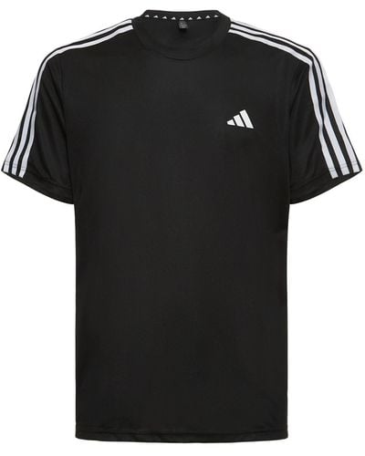 adidas Originals T-shirt Mit 3 Streifen - Schwarz