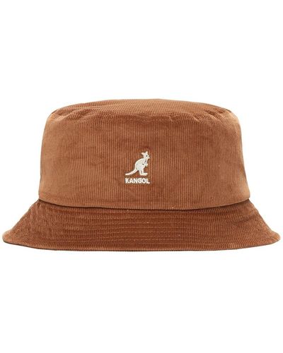 Kangol Corduroy Bucket Hat - Brown