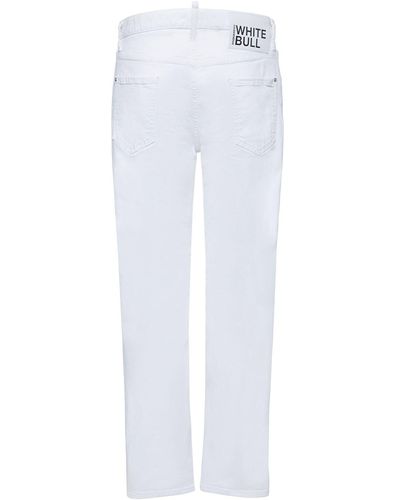 DSquared² Jeans Aus Stretch-baumwolldenim "642 Fit" - Weiß