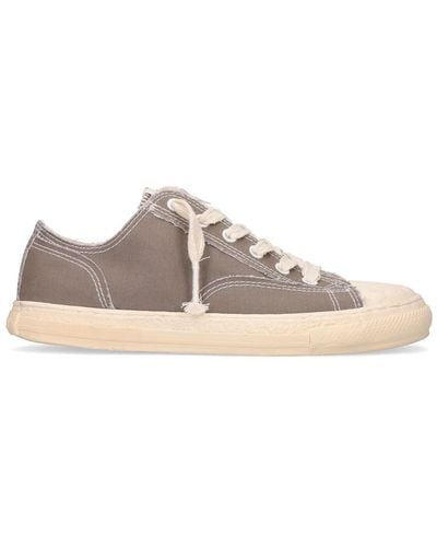Maison Mihara Yasuhiro General Scale Canvas Low Top Sneakers - Brown