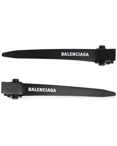 Balenciaga Holli Pro ヘアクリップ 2点セット - ブラック