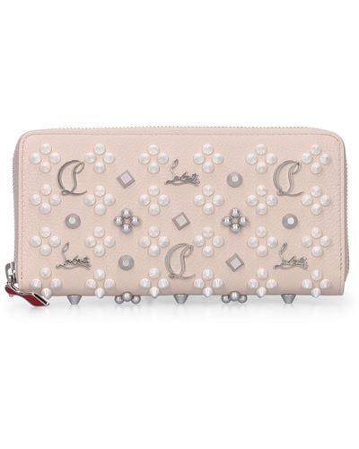 Christian Louboutin Panettone Leather Zip Wallet - Pink