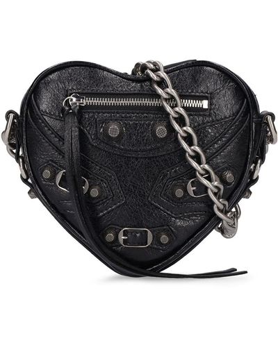 Balenciaga 'Le Cagole Heart Mini' Crossbody Bag - Black
