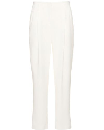 Giorgio Armani Tech Cady Trousers - White