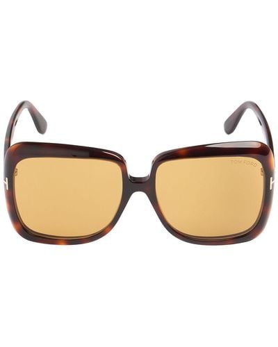 Tom Ford Lorelai Squared Sunglasses - Brown