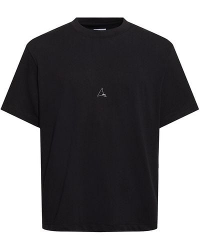 Roa Logo Cotton T-shirt - Black