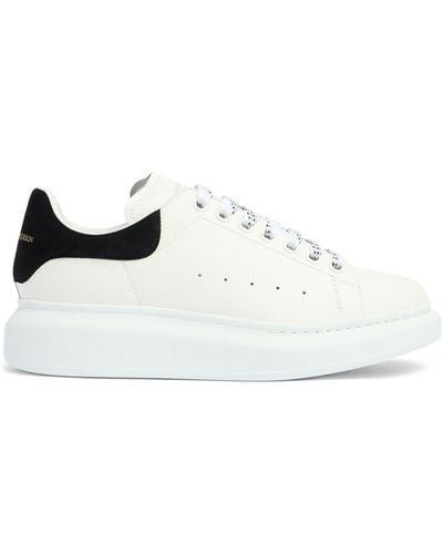 Alexander McQueen 45mm Hohe Sneakers Aus Leder & Wildleder - Weiß