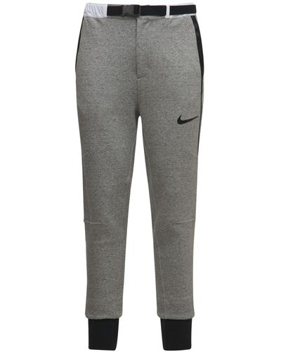 Nike Pantalones Sacai De Felpa - Gris