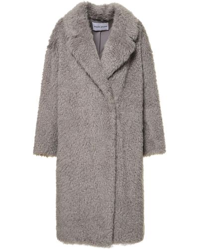 Stand Studio Nicole Faux Fur Coat - Grey