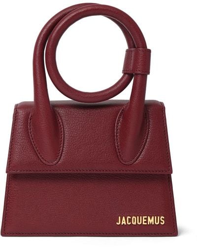 Jacquemus Le Chiquito Noeud ソフトグレインレザーバッグ - レッド