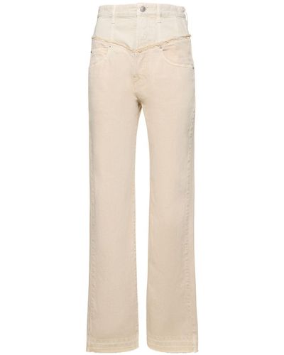 Isabel Marant Jeans de denim de algodón - Neutro