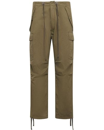 Tom Ford Pantalones cargo de sarga de algodón - Verde
