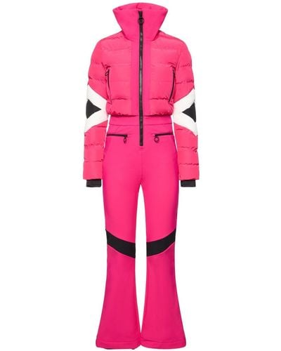 Fusalp Clarisse Tech Puffer Ski Suit - Pink