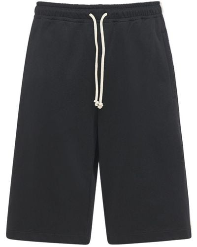 Gucci Technical Jersey Shorts W/side Bands - Black