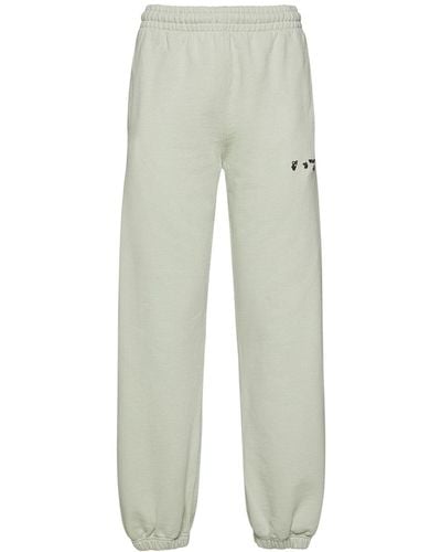 Off-White c/o Virgil Abloh Jersey-jogginghose Mit Logo - Weiß