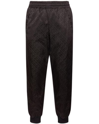 Moncler Genius Pantaloni moncler x adidas in felpa di nylon - Nero