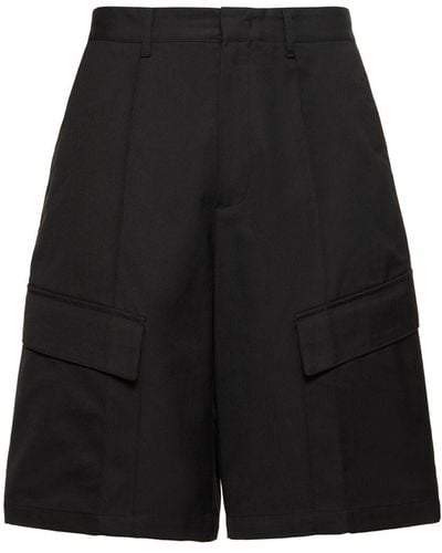DUNST baggy Chino Shorts - Black