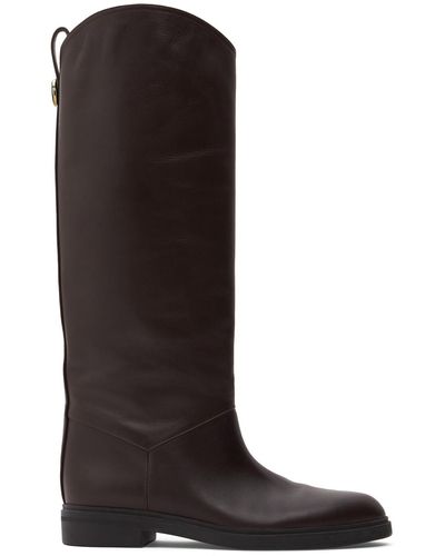 Loro Piana Lederstiefel "kilda" - Schwarz