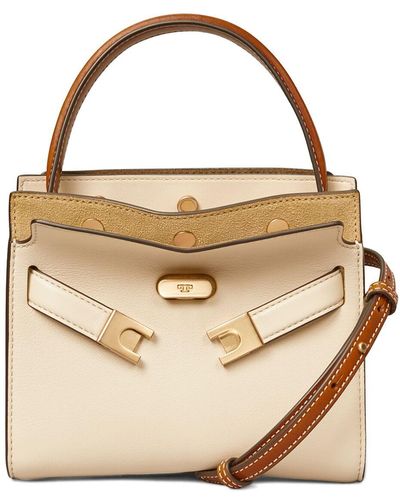 Tory Burch Bolso petite lee radziwil de piel - Metálico