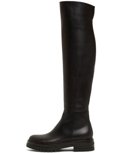 Gianvito Rossi 30mm Quinn Leather Over-the-knee Boots - Black