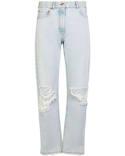 The Row Burted Jean Distressed Jeans - Blue
