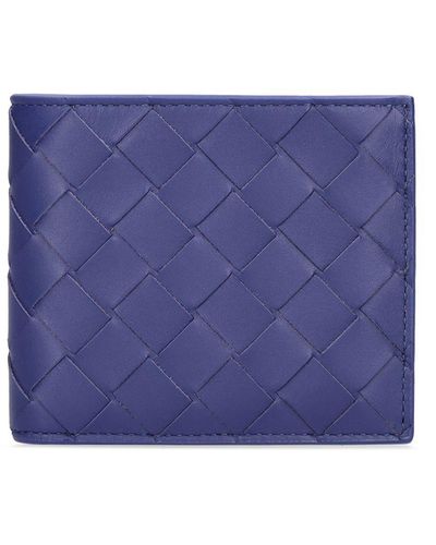 Bottega Veneta Intrecciato Bi-Fold Wallet - Purple