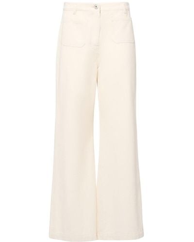 Weekend by Maxmara Filtro High Waist Wide Jeans - Natural