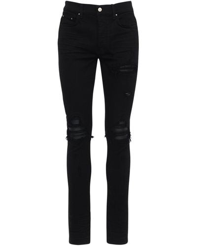 Amiri 15Cm Tapered Mx1 Cotton Denim Jeans - Black