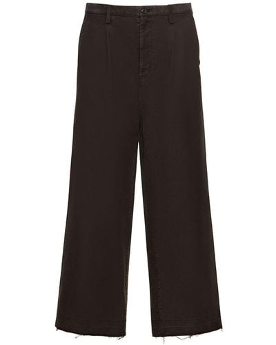 Doublet Pantalon oversize en coton délavé - Noir