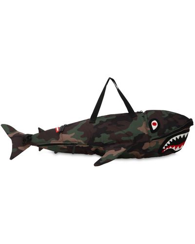 Sprayground Bolso De Gimnasio Con Forma De Tiburón - Negro