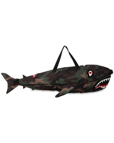 Sprayground Shark Shaped Duffle Bag - Black