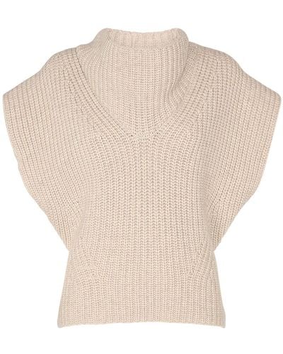 Isabel Marant Laos Mohair & Cashmere Sweater - White