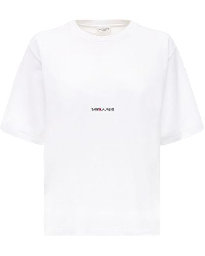 Saint Laurent コットンtシャツ - ホワイト