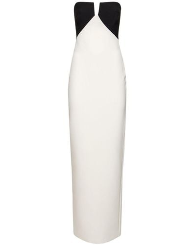 Roland Mouret Sweetheart-neck Strapless Stretch-woven Maxi Dress - White