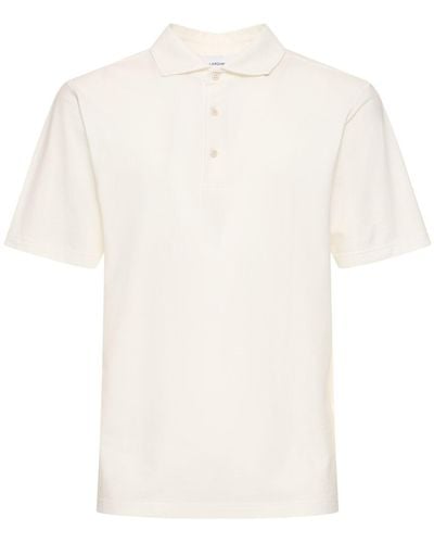 Lardini コットンジャージーポロシャツ - ホワイト