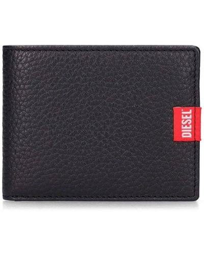 DIESEL Leather Billfold Wallet - Black