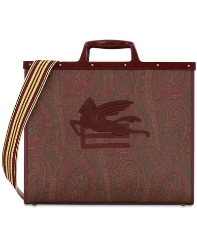 Etro Large Love Trotter Tote Bag - Brown