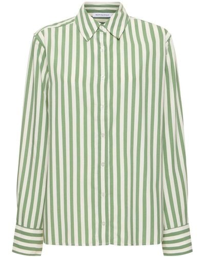 WeWoreWhat Dani Striped Shirt - Green