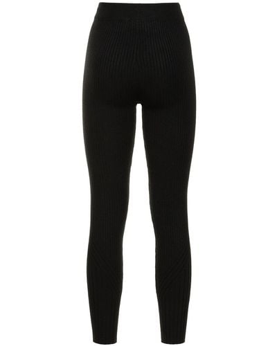 Varley Mocado Rib Knit Base Layer Ski leggings - Black
