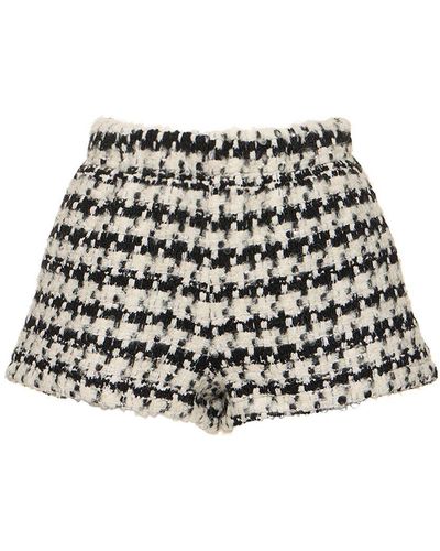 Anine Bing Lyle Wool Blend Shorts - Black