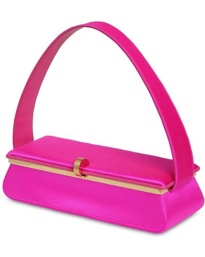 Victoria Beckham Powder Box Silk Satin Top Handle Bag - Multicolour