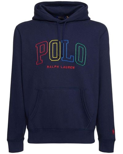 Polo Ralph Lauren Sweat-shirt polo - Bleu