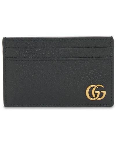 Gucci Gg Marmont Leather Card Holder - Gray