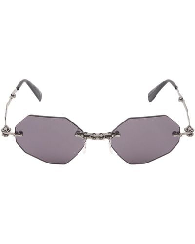 Kuboraum H44 Foldable Acetate & Metal Sunglasses - Brown