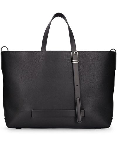 Dunhill 1893 Harness Leather Tote Bag - Black