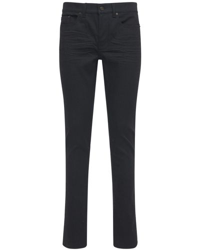 Saint Laurent 15Cm Skinny Low Waist Cotton Denim Jeans - Multicolor