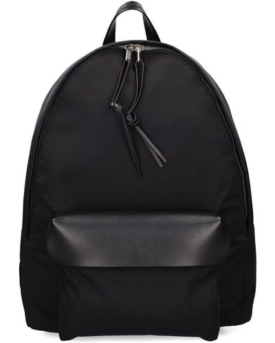 Jil Sander Nylon & Leather Backpack - Black