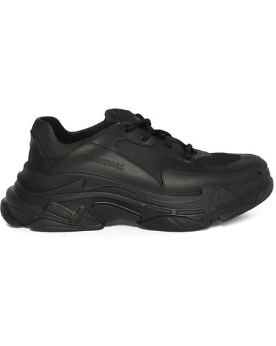 Balenciaga Triple S Tonal Sneakers - Black