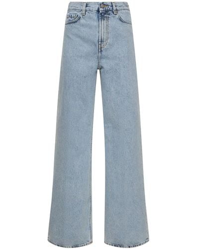 Totême Organic Denim Wide Jeans - Blue